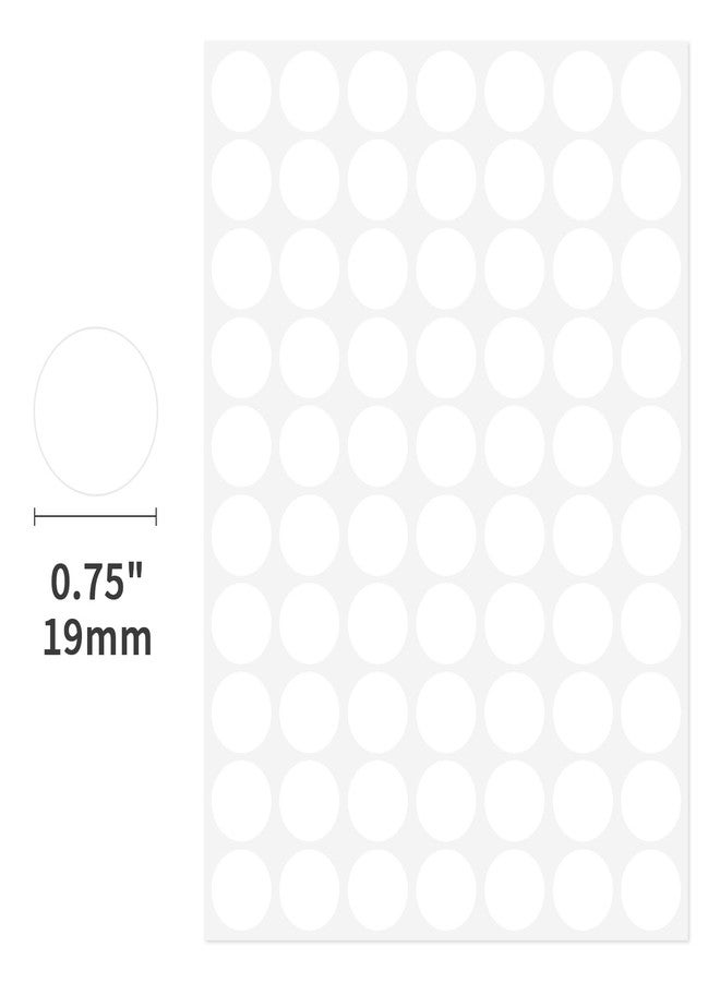 Ouzoustate 1400 PCS Colored Dot Stickers 3/4" Round Color Coding Label Stickers Colored Circle Dot Stickers for Toddlers (White) - Image 2