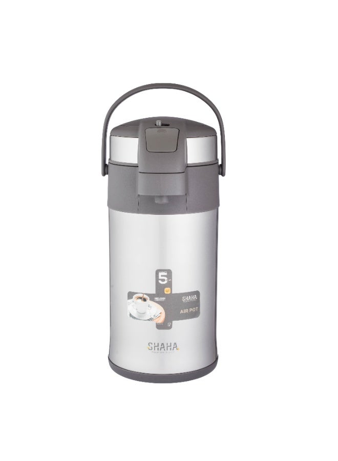 شاها ترمس شاي حافظ للحرارة ٤ لتر من الستانلس ستيل – تصميم أنيق وعملي - Image 4