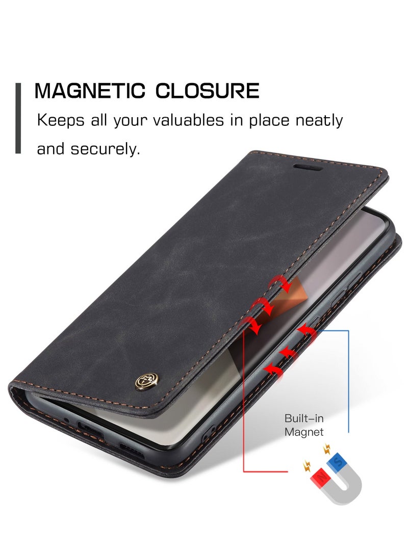 For Xiaomi Redmi Note 13 Pro Plus Cover, Soft PU Leather Shockproof Mobile Phone Wallet Case, Full Body Protective Flip Cover Magnetic Adsorption Back Cover - Image 3