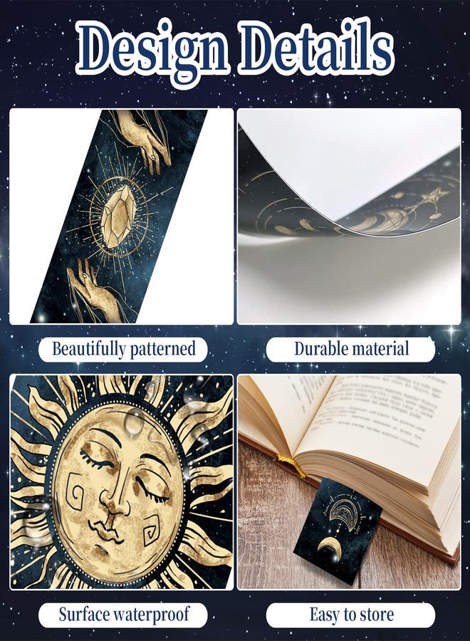 Anseal 12 PCS Cool Night Sky Bookmark, Bookmarks for Book Lovers, Bulk Bookmarks for Men, Unique Book Mark for Boys, Girls, Students, Classroom Gifts, School Prize, Reading Present - Image 3