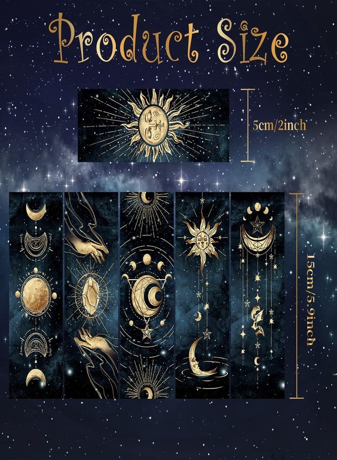 Anseal 12 PCS Cool Night Sky Bookmark, Bookmarks for Book Lovers, Bulk Bookmarks for Men, Unique Book Mark for Boys, Girls, Students, Classroom Gifts, School Prize, Reading Present - Image 4