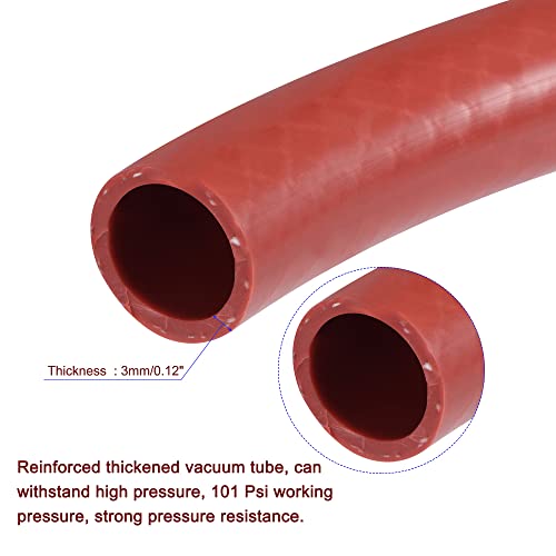MECCANIXITY Silicone Vacuum Tubing Heater Hose 7/8" ID 3.3ft 101psi 392F Red Reinforced High Temperature for Engine - Image 3