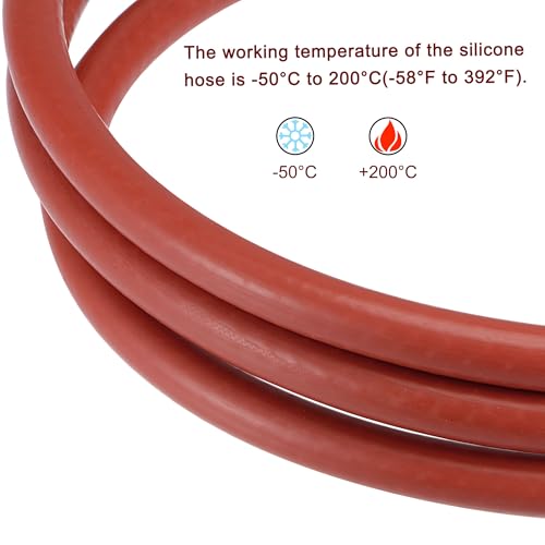 MECCANIXITY Silicone Vacuum Tubing Heater Hose 7/8" ID 3.3ft 101psi 392F Red Reinforced High Temperature for Engine - Image 4
