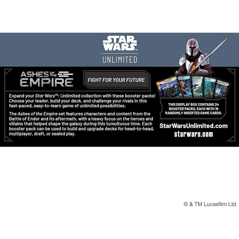 Asmodee Star Wars: Unlimited TCG Ashes of the Empire Booster Display - Image 2