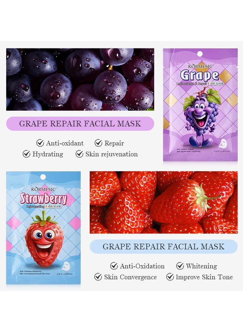 Kormesic Grape Extract Mask 5pcs 25ml - Image 2