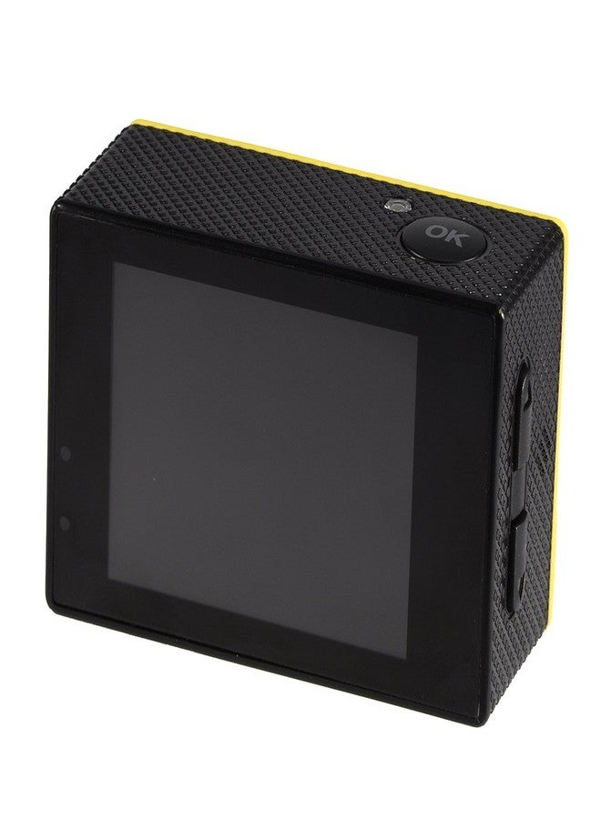 Serounder Action Camera Kit 1080P 12MP 30m Outdoor Sports Video Camera USB 2.0 Underwater Cam Full LCD Mini Camcorder with 900mAh Rechargeable Batteries and Mounting Accessories Kits(Yellow) - Image 5