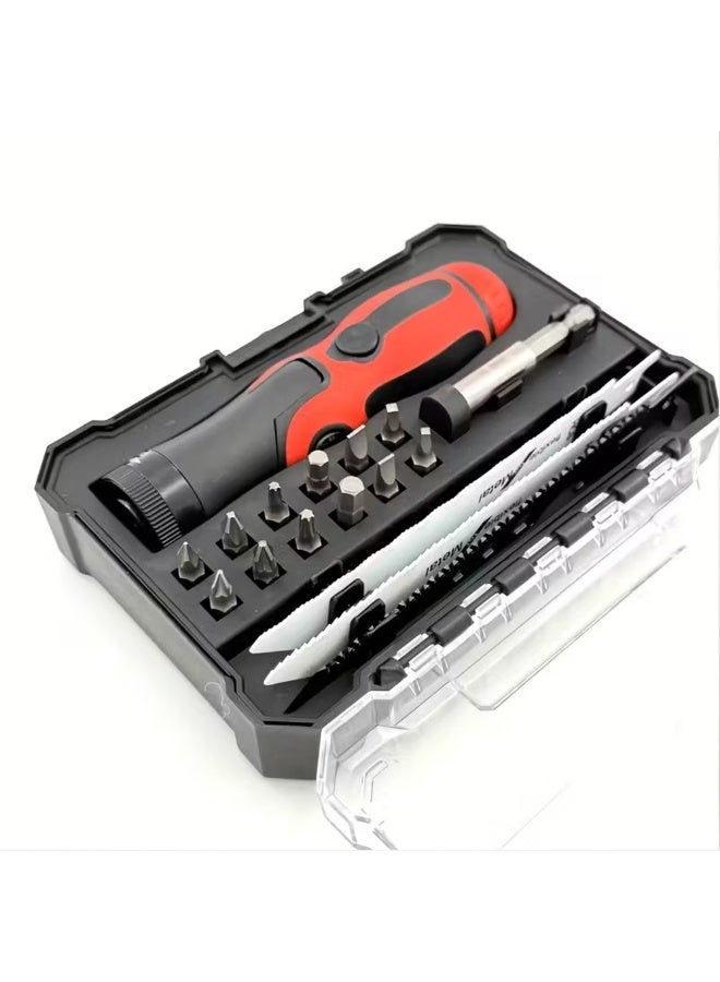 Manful Handsaw Multi-Bit Screwdriver Set with Magnetic Holder – Compact Repair Tool Kit with Interchangeable Bits for Electronics, Home Repair, DIY & Maintenance - Image 4