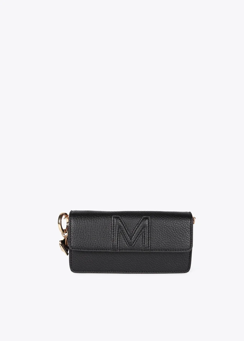 Lola Casademunt Embossed Faux Leather Baguette Crossbody