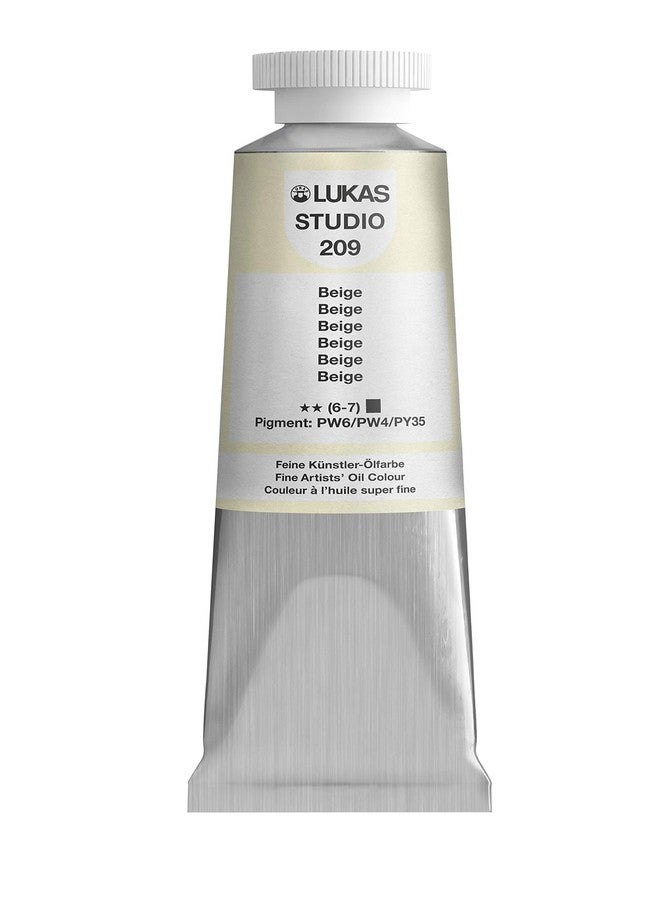 Lukas Studio Artist Oil Color Paints - High-pigment oil paint made with natural binder for artist, painting, & more! - [Beige - 37 mL] - Image 1