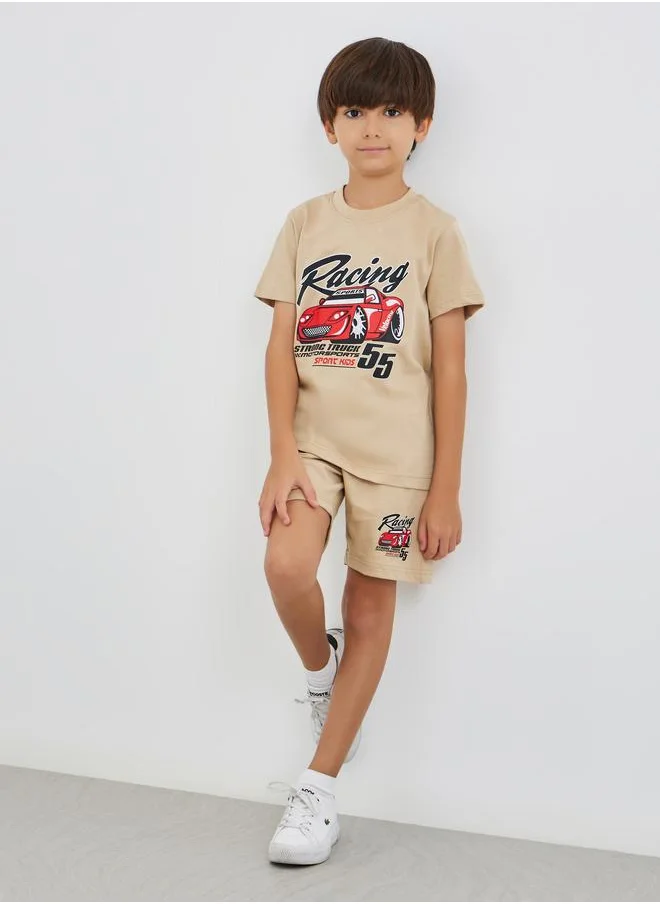 Styli Styli Short Sleeve T-Shirts and Shorts 3-Piece Set