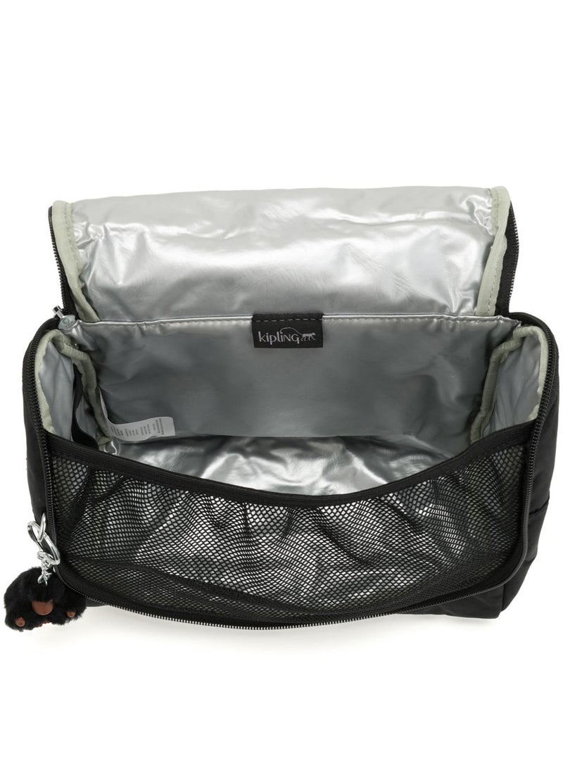 كيبلينغ لانش بوكس كيشيرو كبير (مع جيب لعربة السفر) أسود فاحم - Image 3