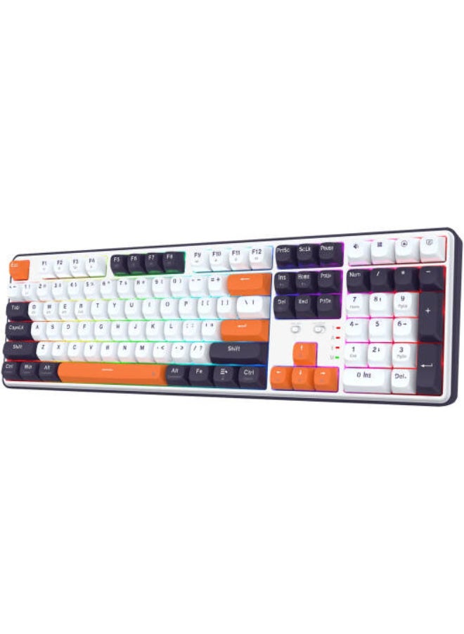 Redragon Wyvern K689 Pro Wireless Mechanical Gaming Keyboard, Full Size 104+4 Keys, Tri-Mode (Bluetooth/2.4GHz/USB-C), Hot-Swappable Linear Switches, Gasket Mounted, RGB Backlit, PBT Keycaps, Windows/Mac Compatible | K689WBO-RGB-PRO - Image 3