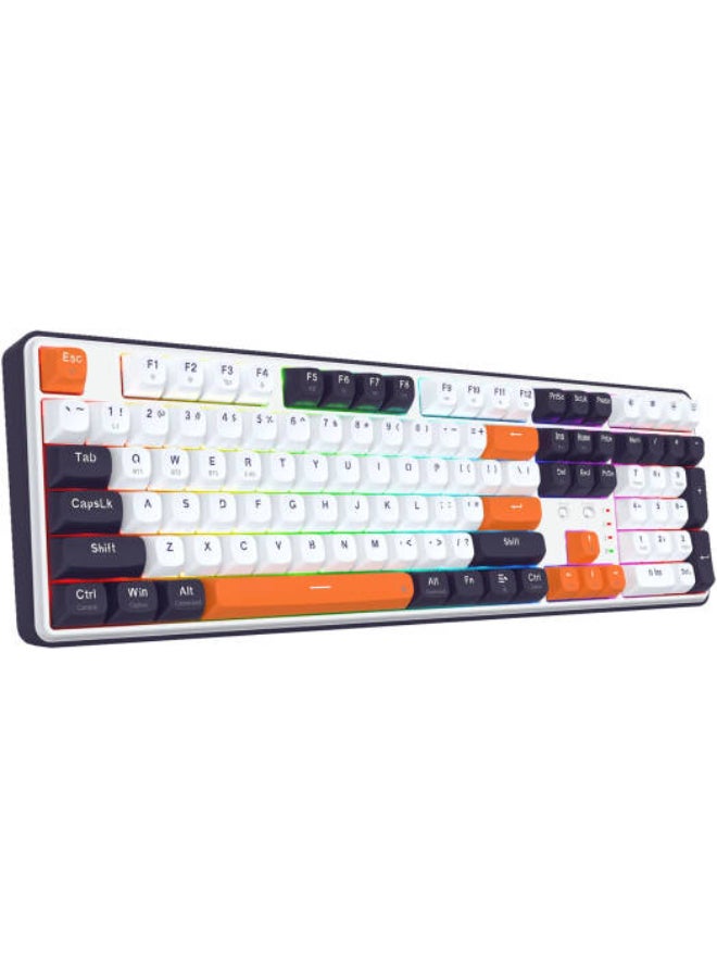 Redragon Wyvern K689 Pro Wireless Mechanical Gaming Keyboard, Full Size 104+4 Keys, Tri-Mode (Bluetooth/2.4GHz/USB-C), Hot-Swappable Linear Switches, Gasket Mounted, RGB Backlit, PBT Keycaps, Windows/Mac Compatible | K689WBO-RGB-PRO - Image 2