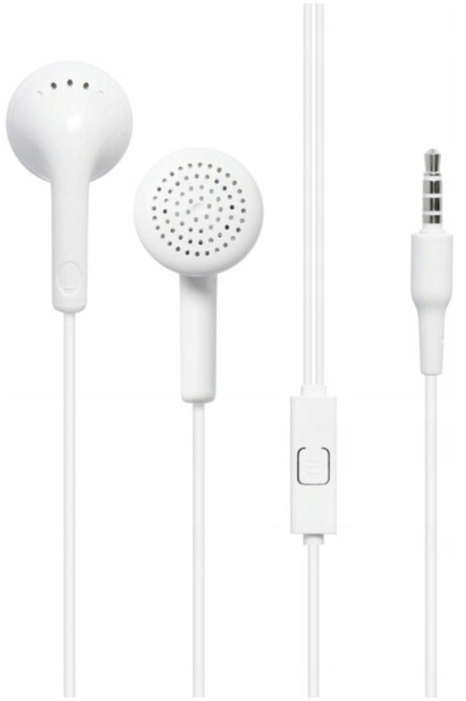 Stereo In-earphones with microphone with 3.5mm Jack - White - Image 1
