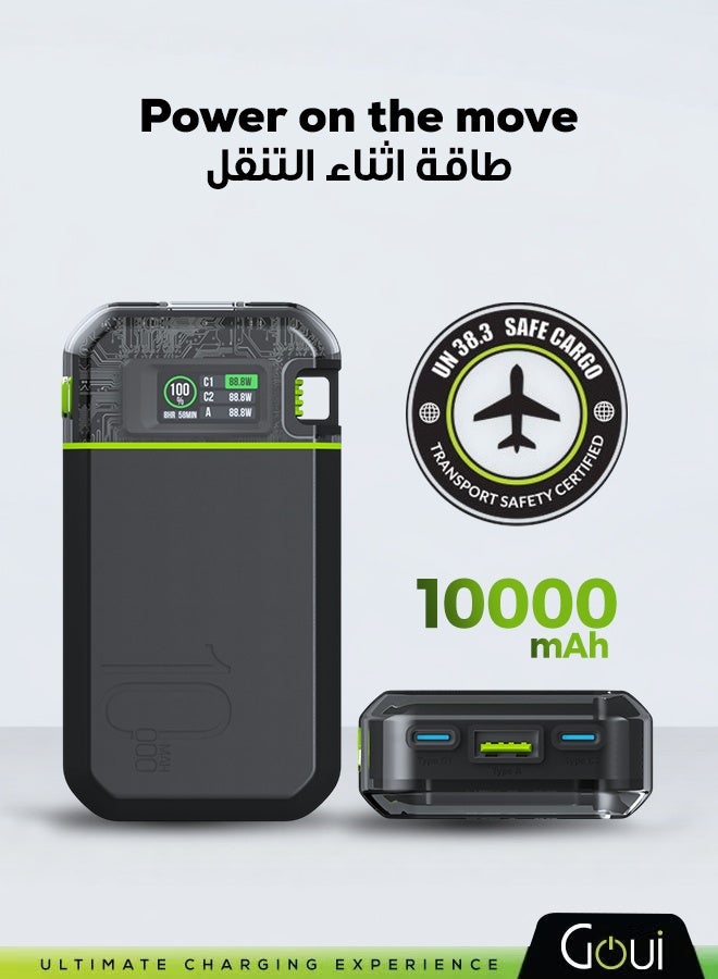 جوي باور بانك بيست بسعة 10000 ملي أمبير - شاحن محمول بقوة 35 واط مع وظيفة الشحن المتزامن، و شحن سريع لأجهزة آيفون، سامسونج، جالاكسي، آيباد برو، إيربودز، هواوي، الأجهزة اللوحية، أجهزة تحديد المواقع، مشغلات MP3/MP4، و غيرها الكثير - تصميم صغير الحجم و مريح لتوفير طاقة فورية في أي مكان 10000 mAh - Image 1