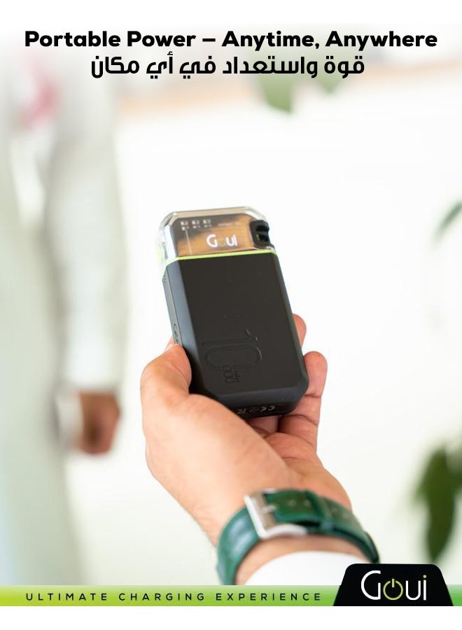 جوي باور بانك بيست بسعة 10000 ملي أمبير - شاحن محمول بقوة 35 واط مع وظيفة الشحن المتزامن، و شحن سريع لأجهزة آيفون، سامسونج، جالاكسي، آيباد برو، إيربودز، هواوي، الأجهزة اللوحية، أجهزة تحديد المواقع، مشغلات MP3/MP4، و غيرها الكثير - تصميم صغير الحجم و مريح لتوفير طاقة فورية في أي مكان 10000 mAh - Image 4
