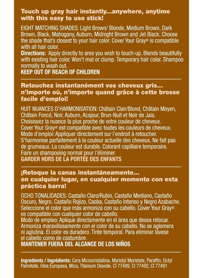 Cover Your Gray Hair Color Touch-Up Stick - Mahogony (6-Pack) - Image 2