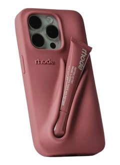 rhode Simple Lip Support Adhesive Iphone Mobile Phone Case, Mobile Phone Lip Gloss Rubber Case, Moisturizing Lipstick Lip Support(Salty tan))  - Image 1
