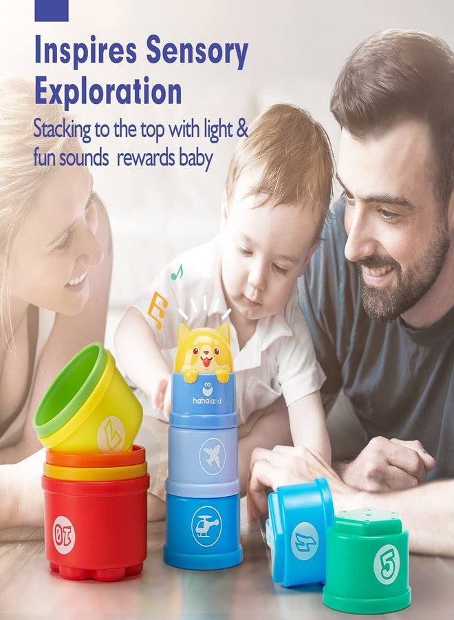 hahaland Stacking Toys for Toddlers 1-3 - Stacking Cups - Toddler Toy Age 1-2 Learning Montessori Toys for 1 Year Old Boy Birthday Gift Baby Stacking Cups 12-18 Months - Image 3