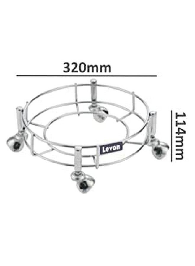 LEVON Levon Cylinder Trolley with Strong Steel Cased Castor Wheels | Gas Trolly | Lpg Cylinder Stand | Easily Movable Trolley  - Image 2