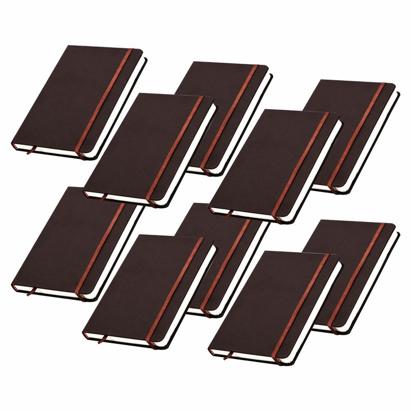 COI Set of 10 Brown |Un-Ruled A5 Notebook Diary | (5.5 X 8.5 Inches) | 80 GSM | 240 Pages.…… - Image 1