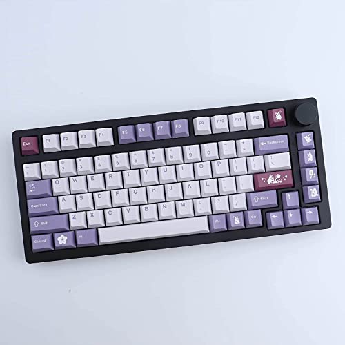JOMKIZ PBT Keycaps, Cherry Profile Keycaps 134 Keys Rabbit Dye Sublimation with 7U Spacebar Japanese Keycap Set for Cherry MX Switches US Layout Mechanical Keyboards - Image 4