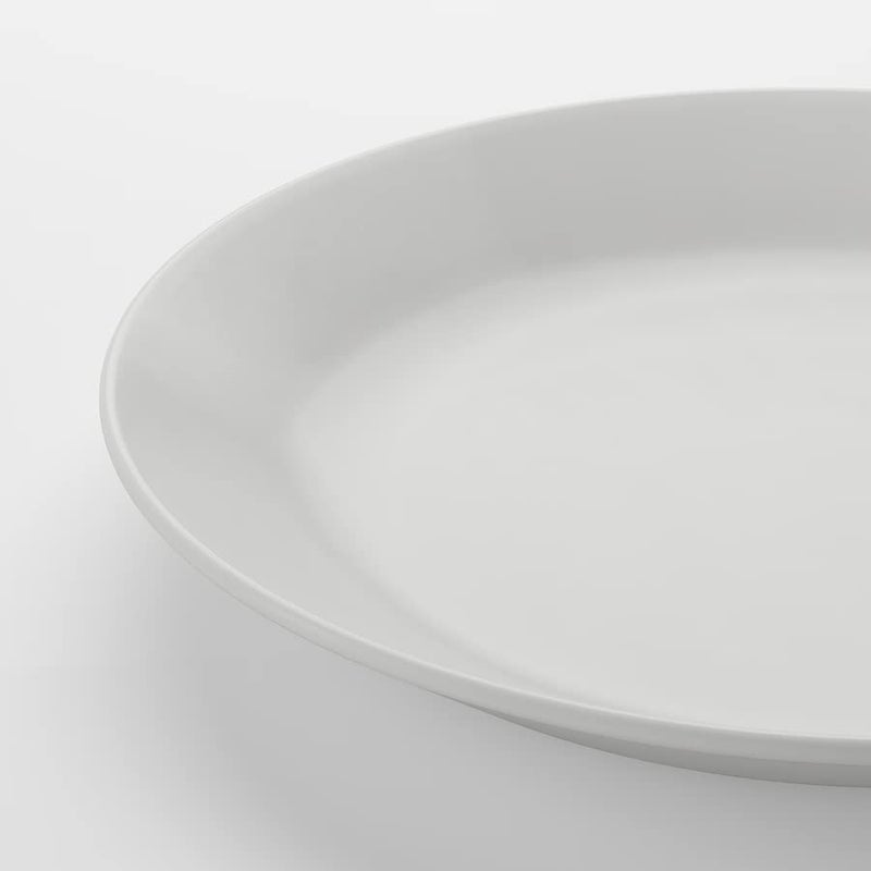 NT-STAR Dinner Plate Tampered Glass, White 25 cm (9 ¾ ") Set of 3-Piece - Image 3
