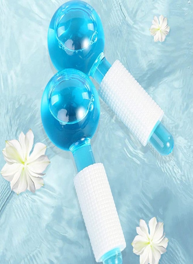 2pcs Beauty Crystal Ball Facial Cooling Puck for Face and Eye Massage Massage Tool (blue) - Image 3