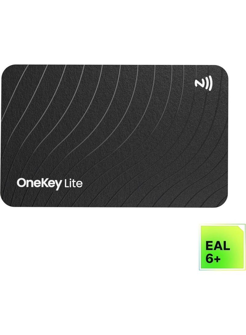 OneKey Lite Crypto Seed Backup Card — NFC Recovery Phrase Storage, EAL6+ Secure Chip, Credit Card Size, Water Resistant - Image 2
