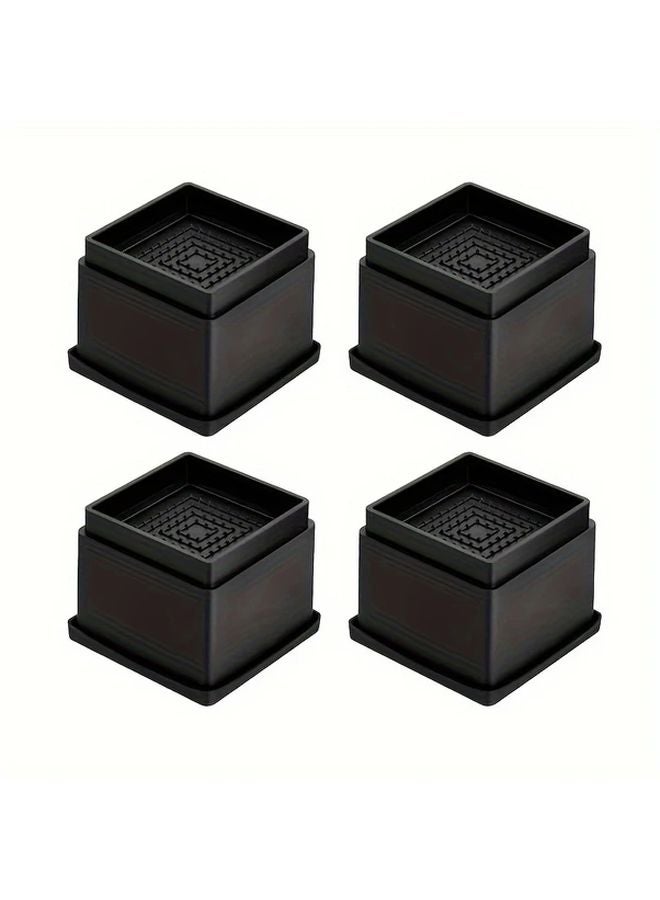 4 Pack 2 Inch Adjustable Heavy Duty Stackable Furniture Legs For Sofa Bed Table Chair - Image 1