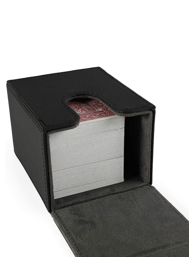 Generic 100+ PU Deck Box Sidewinder Large Capacity container Collection Sleeved Card Case PVC Trading Card Holder Board Game MTG Pokemon  - Image 4