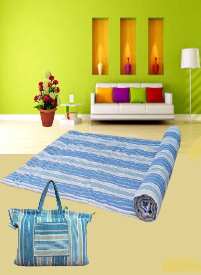 NEXTGO Yoga Mat for Women and Men Cotton Sweat Absorbent & Eco-friendly Material for Workout Meditation For Home & Gym Use (36 x 78''Inch 3 x 6.5 Fit) - Image 1