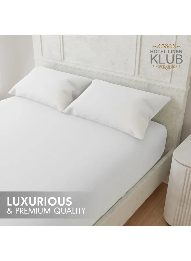 Hotel Linen Klub Hotel Linen Klub Luxury 100% Cotton 350TC Fitted Sheet Set