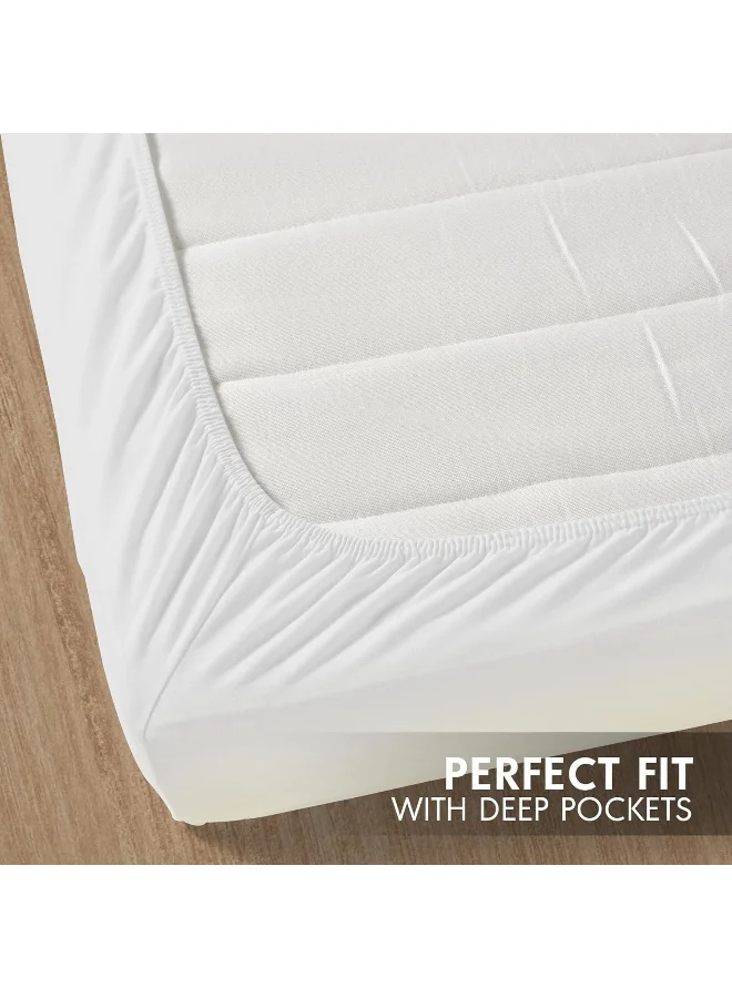 Hotel Linen Klub Hotel Linen Klub Luxury 100% Cotton 350TC Fitted Sheet Set