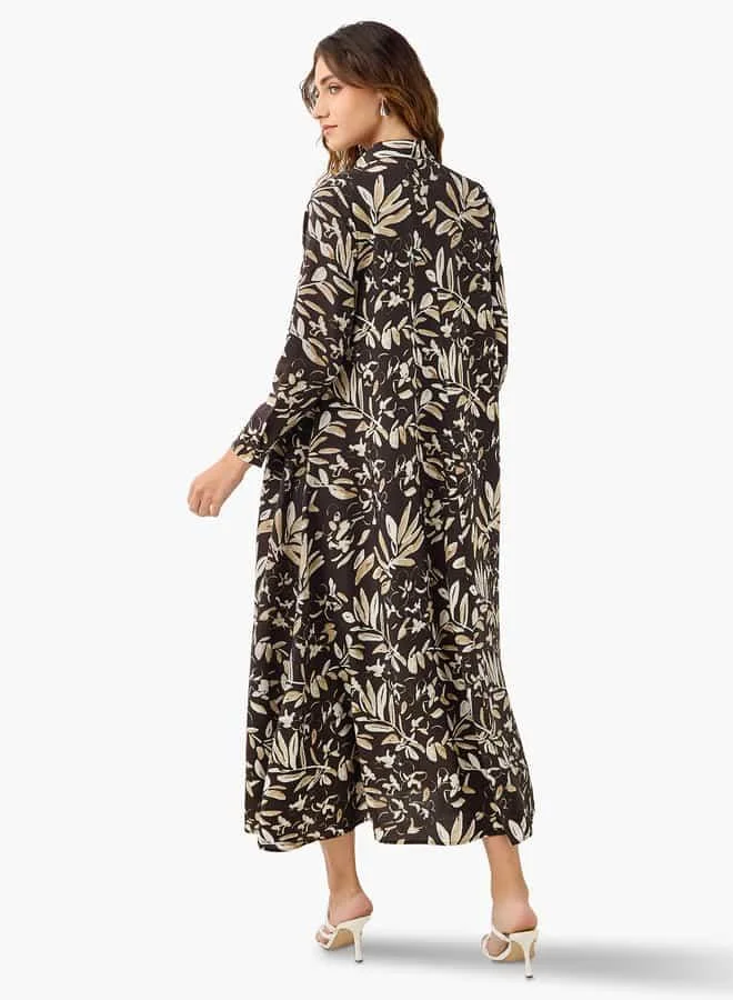 Iconic Floral Print Midi Dress