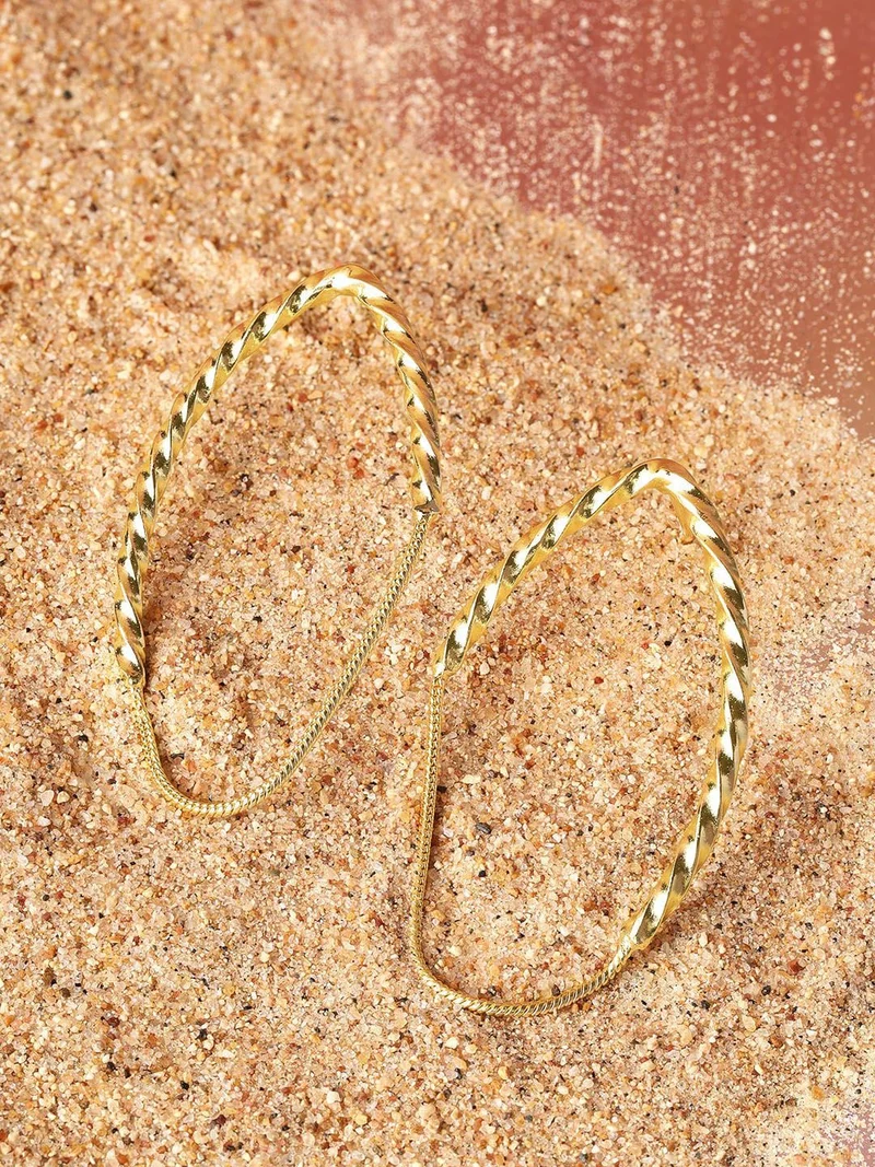 Priyaasi Contemporary Hoop Earrings