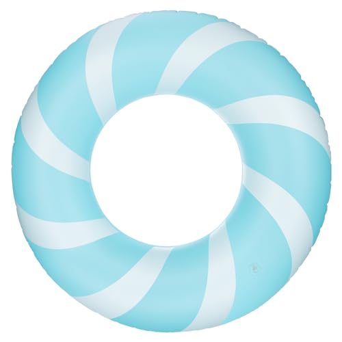 Bestrip Pool Floats Adult Size for Kids Age 812 Adults Inflatable Floats Swimming Ring Toys Beach Pool Party Lake Use 1PCSBlue - Image 1