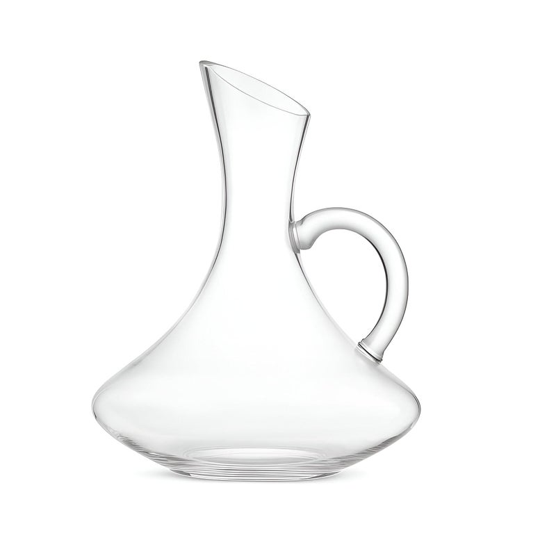 Aerator Design - Advanced aeration system integrated into a premium crystal glass wine decanter with a balanced pour and streamlined mouth, delivering deeper bouquet and smoother finish. - Image 1