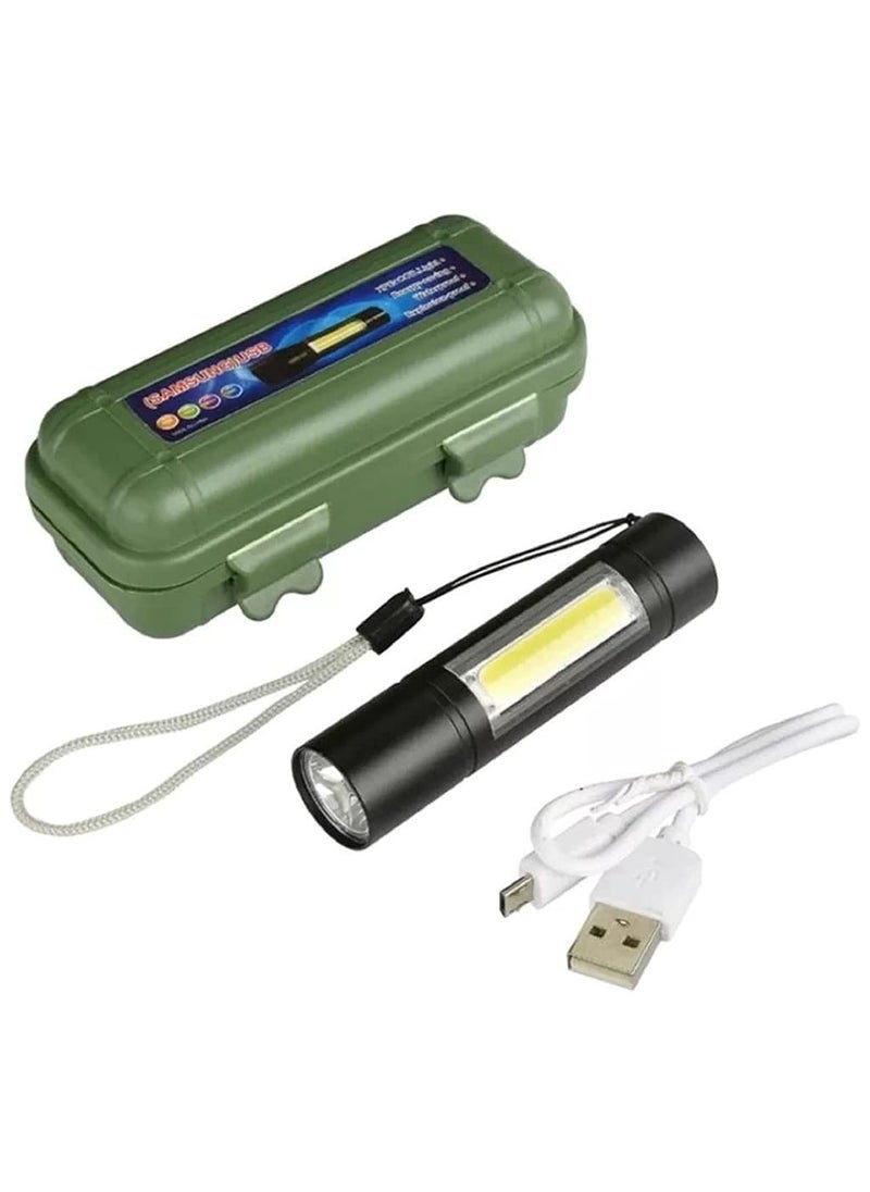Generic ATC Flashlight Desk Lamp with Gift Box Focus Zoom Torch Light with 3 Modes Adjustable for Emergency and Activities  - Image 2