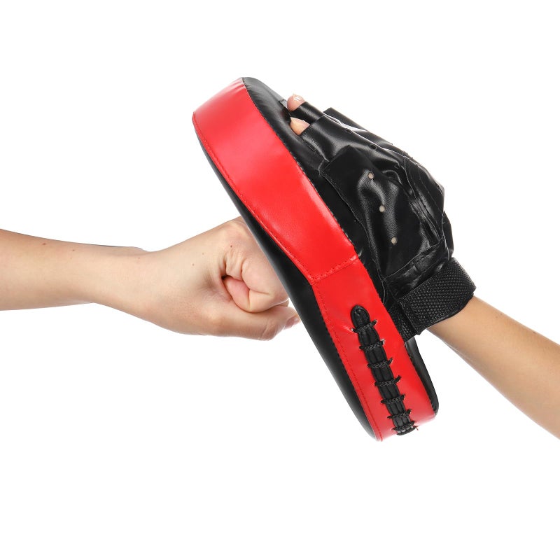 ZOOFOX 2-in-1 Punching Mitts and Kick Pack Set, Curved Focus Mitts and Taekwondo Kick Pad, Adjustable Strike Shield Arm Pad for Muay Thai and MMA - Image 4
