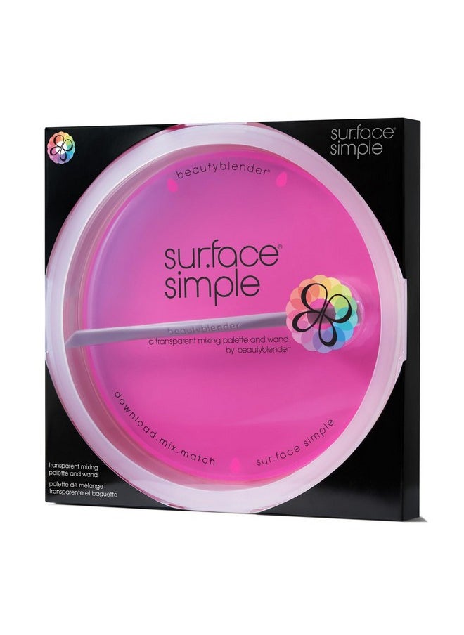 beautyblender Beautyblender® | Surface Simple Portable Clear Beauty Blender Makeup Mixing Palette, Mix and Match Foundations and Creams, Includes Mixing Makeup Wand  - Image 3