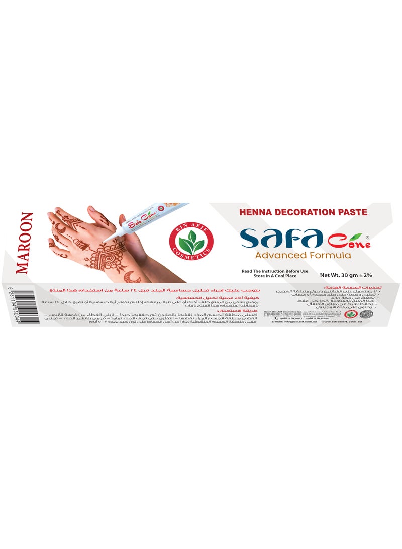 Safa Henna Paste for Body Art – With an Advanced Formula – Feminine Elegance for Your Hands – Black Color (30g)  - Image 3