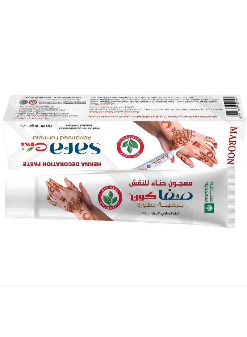 Safa Henna Paste for Body Art – With an Advanced Formula – Feminine Elegance for Your Hands – Black Color (30g)  - Image 4