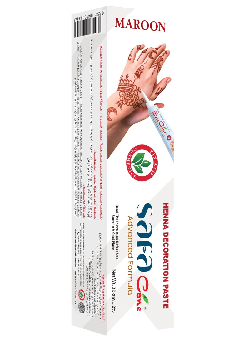Safa Henna Paste for Body Art – With an Advanced Formula – Feminine Elegance for Your Hands – Black Color (30g)  - Image 2