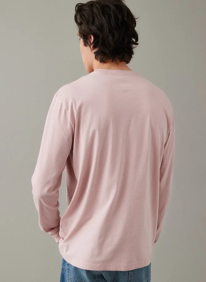 امريكان ايجل AE Super Soft Long-Sleeve Logo Graphic T-Shirt