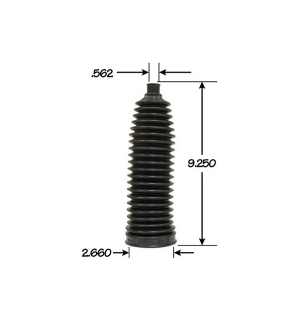 PartsW 2 Pc Rack and Pinion Bellow Boots Kit - Image 3