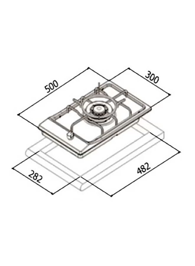 kitchen Line Electric Hob 30 CM Stainless Steel 2 Berners - Switch to Control Temperature | D2003 - Image 3