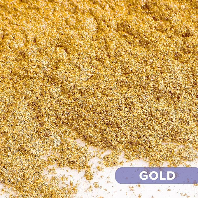 ASK VARK WALA (Gold Powder DUST Real Gold Shining Effect in Art & Craft, Tanjor Paintings, Paint, Home Decorations, Cakes, Paints, Facial Kits,Gold Painting Arts,Resin dyes,etc, 25g- - Image 2