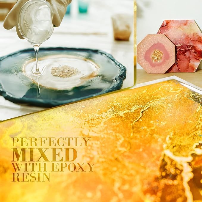 ASK VARK WALA (Gold Powder DUST Real Gold Shining Effect in Art & Craft, Tanjor Paintings, Paint, Home Decorations, Cakes, Paints, Facial Kits,Gold Painting Arts,Resin dyes,etc, 25g- - Image 3