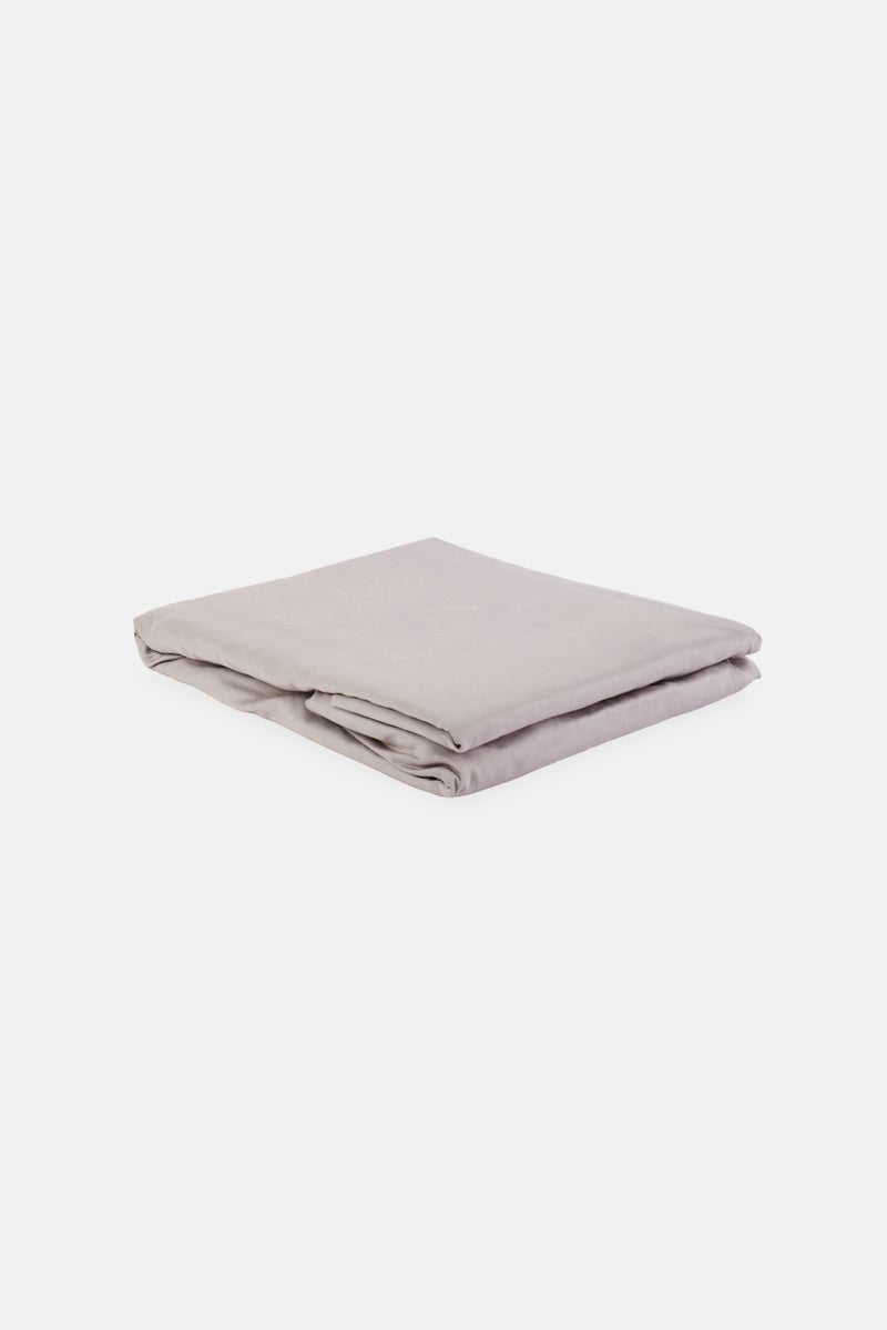NINE WEST Queen Size Fitted Sheet, Grey - Image 2
